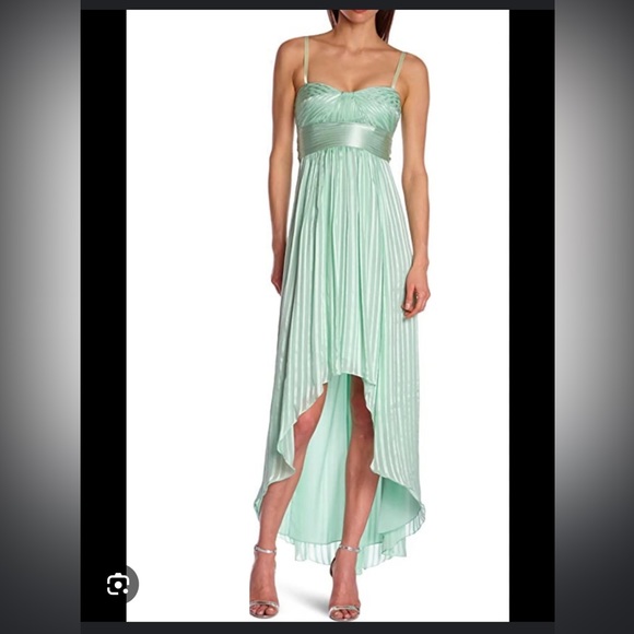 BCBG Maxmara high-low ‘Alicia’ dress- mint green - Picture 4 of 8